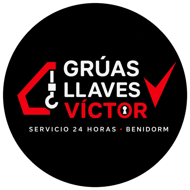 Logotipo de Grúas y Llaves Víctor